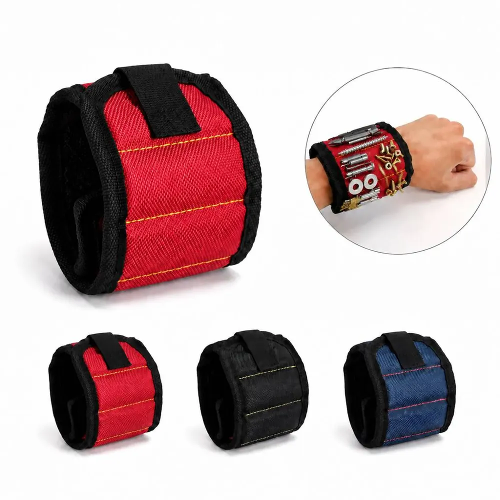 Adjustable Magnetic Wristband with Durable Strap for Keys 2