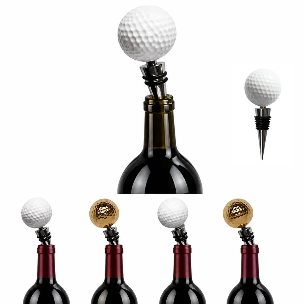 Golf Ball Wine Bottle Sealer Food-Safe 2
