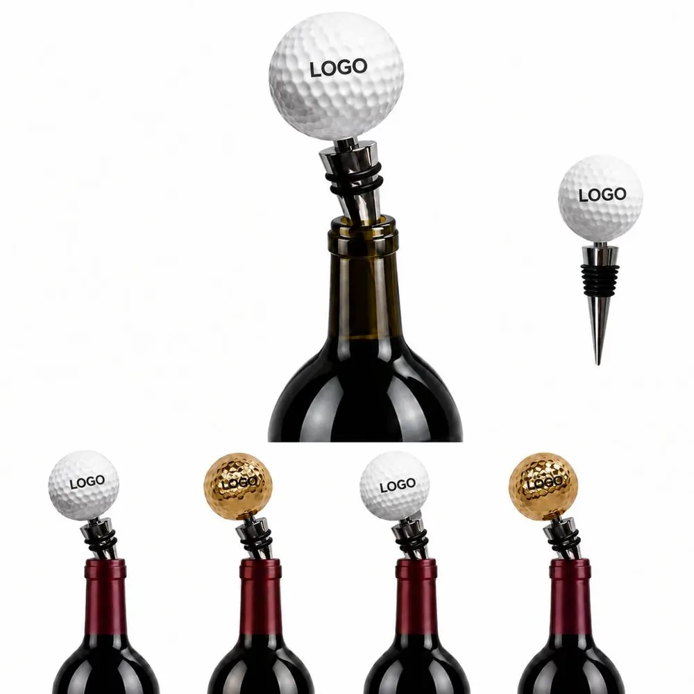 Golf Ball Wine Bottle Sealer Food-Safe
