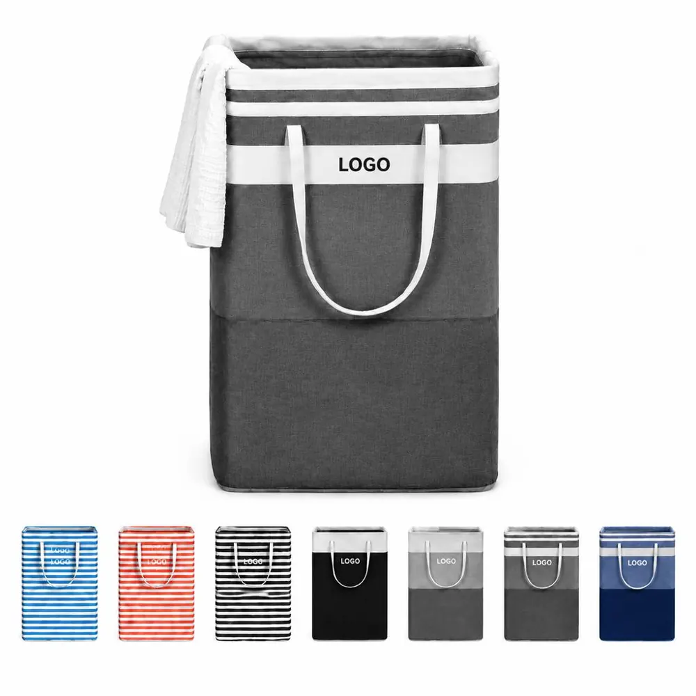 Collapsible Laundry Basket with Handles, Space-Saving