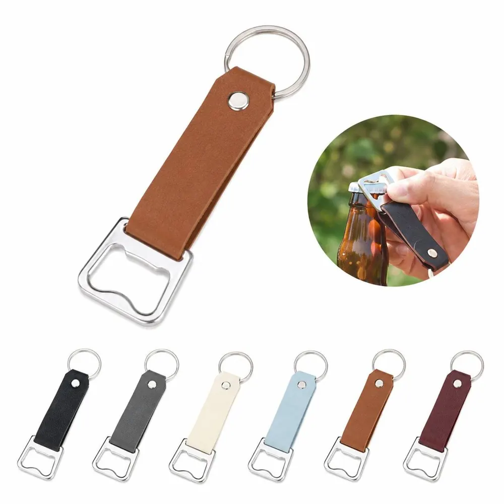 Genuine Leather Bottle Cap Opener 2
