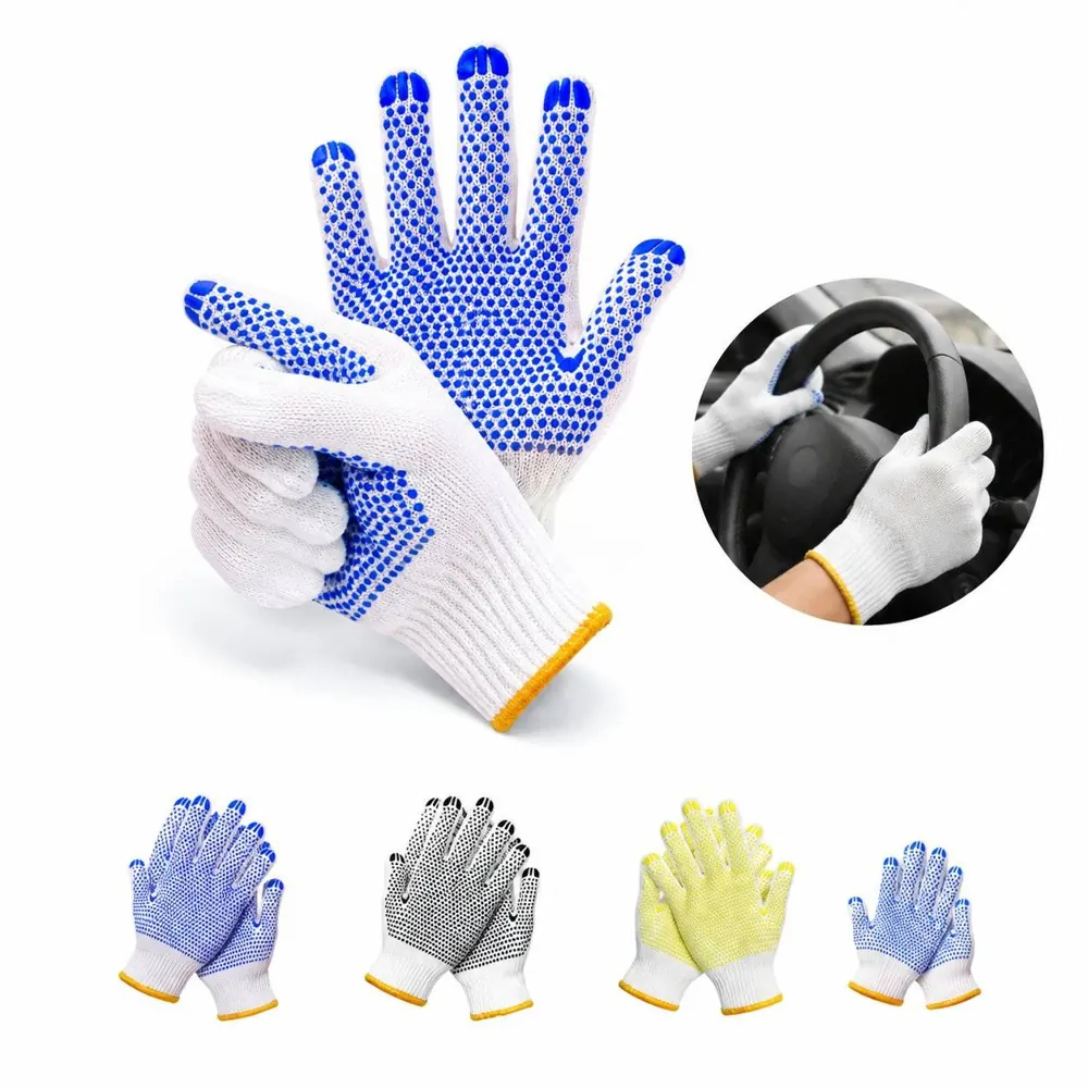 Breathable Cotton Work Gloves for Light Duty 2