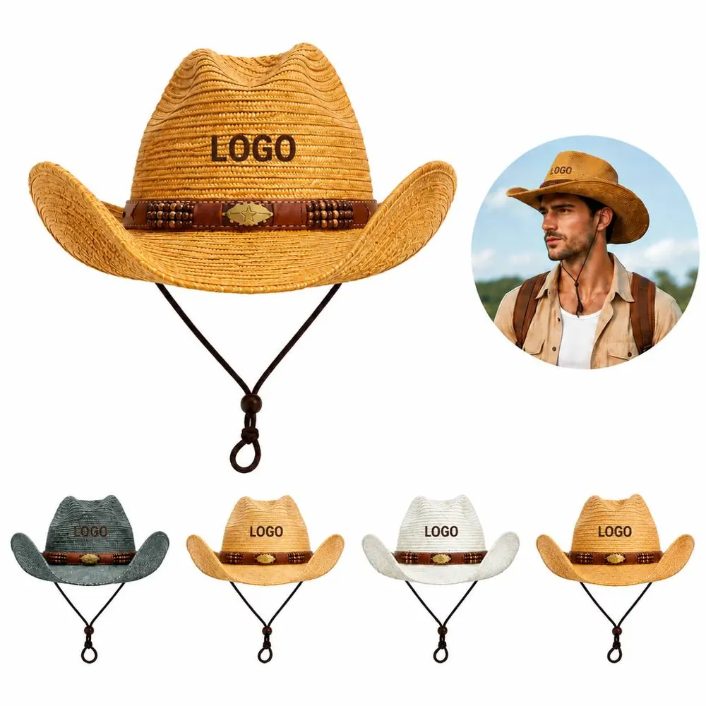 Foldable Wide Brim Woven Straw Hat for Sun Protection