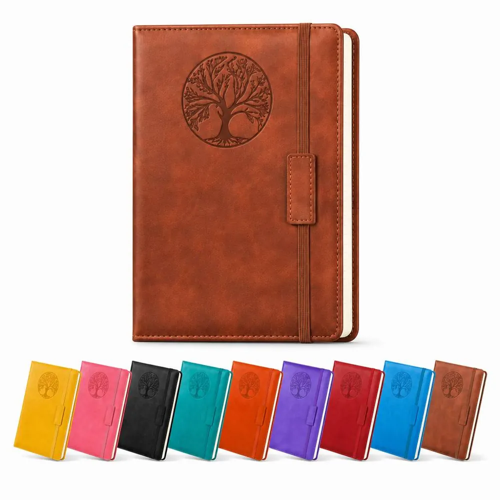A5 Leather Lined Journal for Writing and Sketching 2