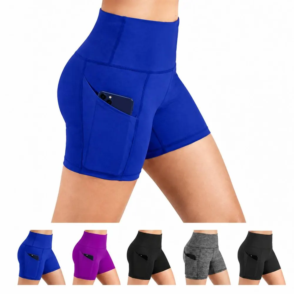 High-Waist Tummy Control Yoga Shorts for Women 2