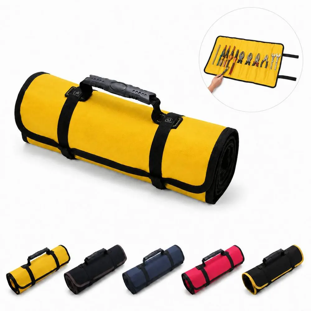 Compact Roll-Up Tool Organizer Bag with Secure Straps 2