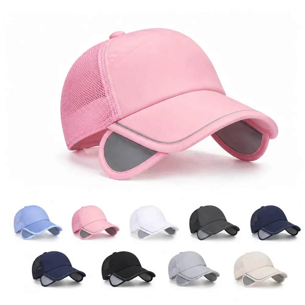 Adjustable Reflective Sun Visor Hat for Outdoor UV 2