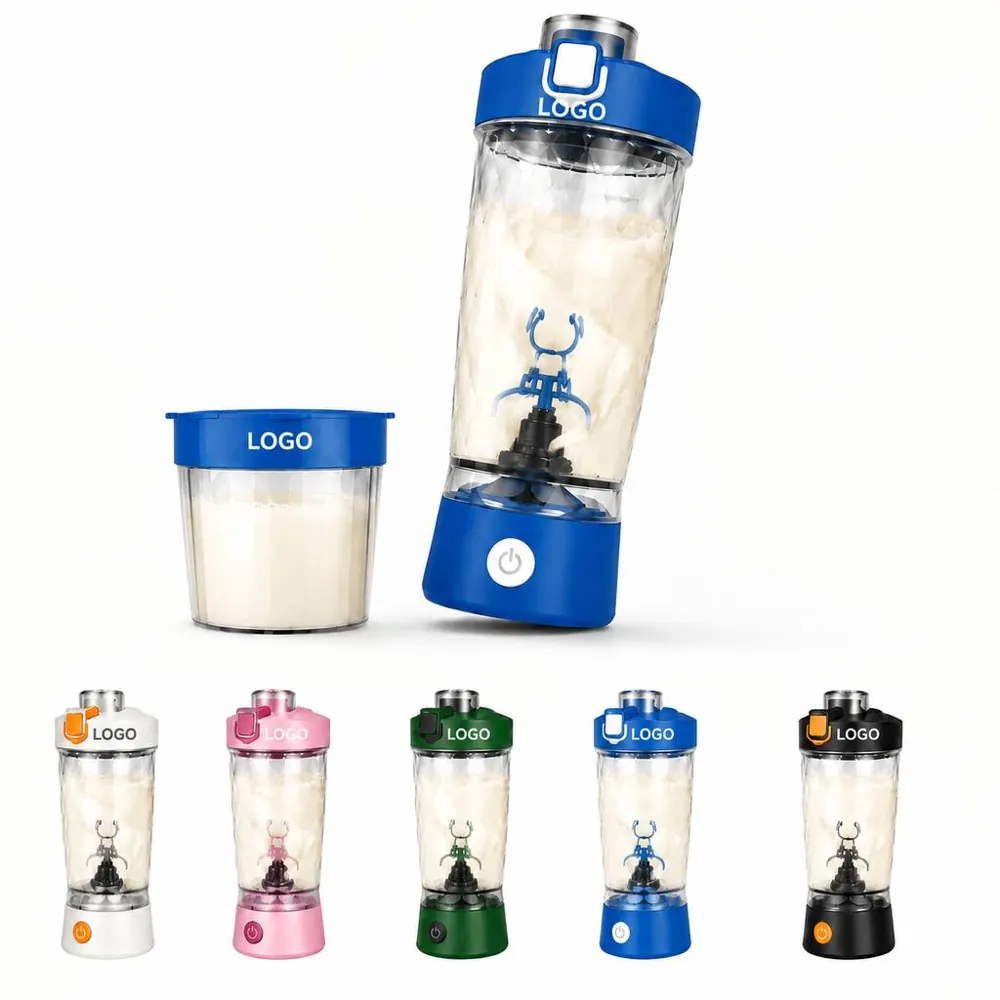 Portable Rechargeable Electric Protein Mixing Bottle
