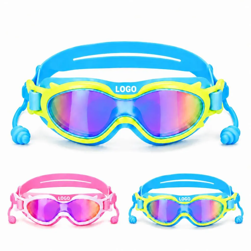 Anti-Fog UV Swim Goggles with Adjustable Nose Bridge