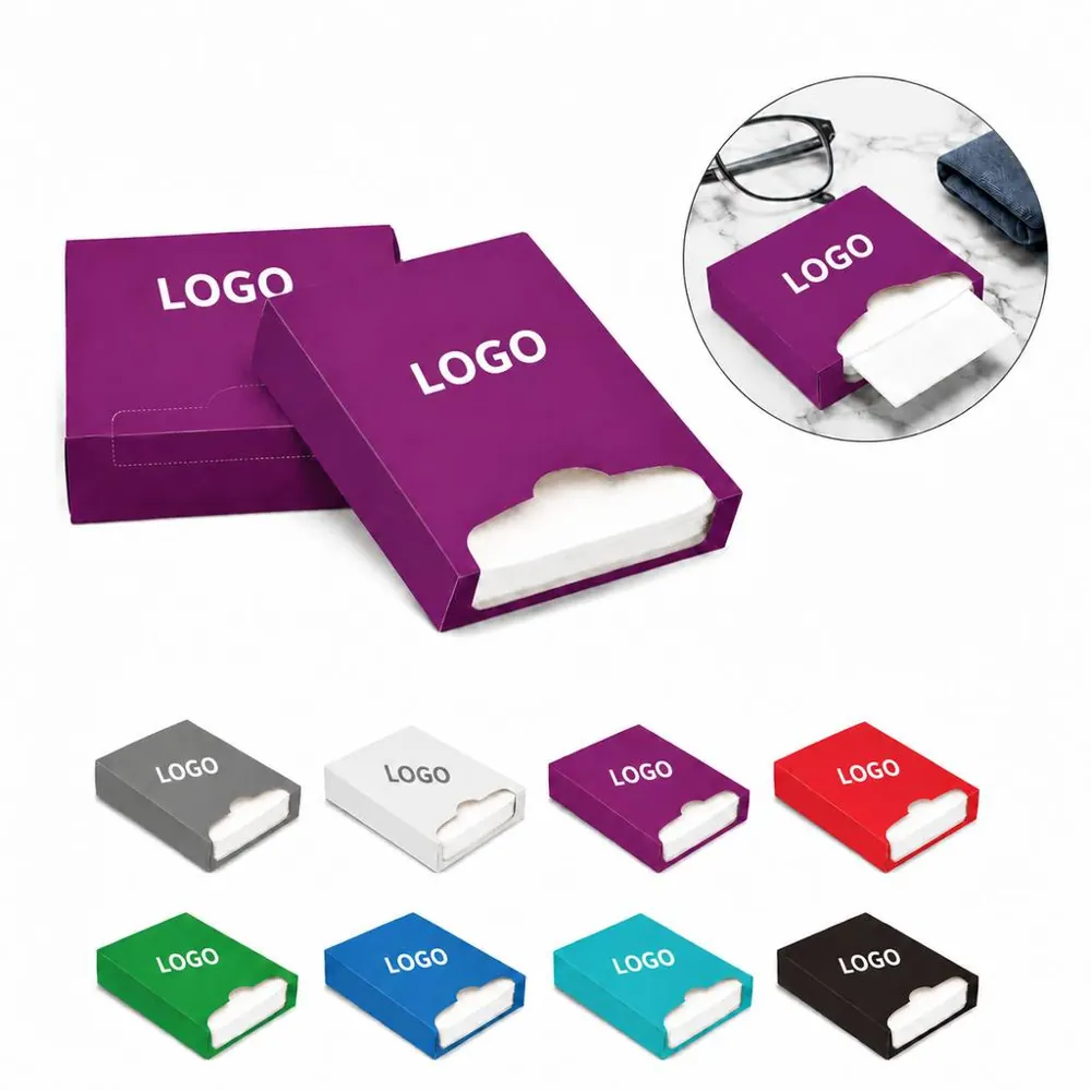 Full-Color Printed Square Paper Box with Tissue