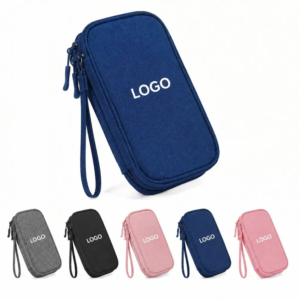 Compact Travel Case for Chargers Earphones and USB Drives