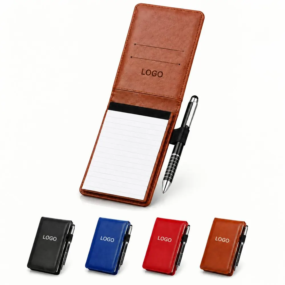 Compact Ruled Pocket Notepad with Pen for Travel Notes