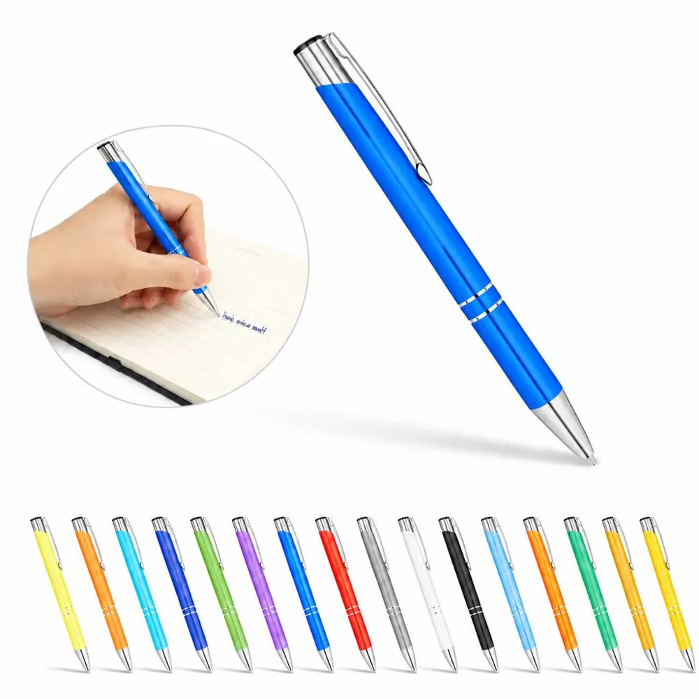 Lightweight Aluminum Ballpoint Pen with Fine Tip 2