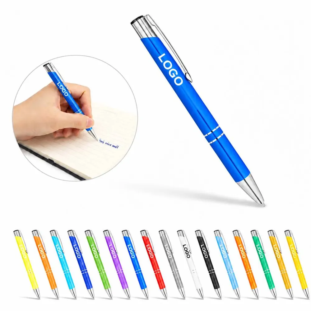 Lightweight Aluminum Ballpoint Pen with Fine Tip