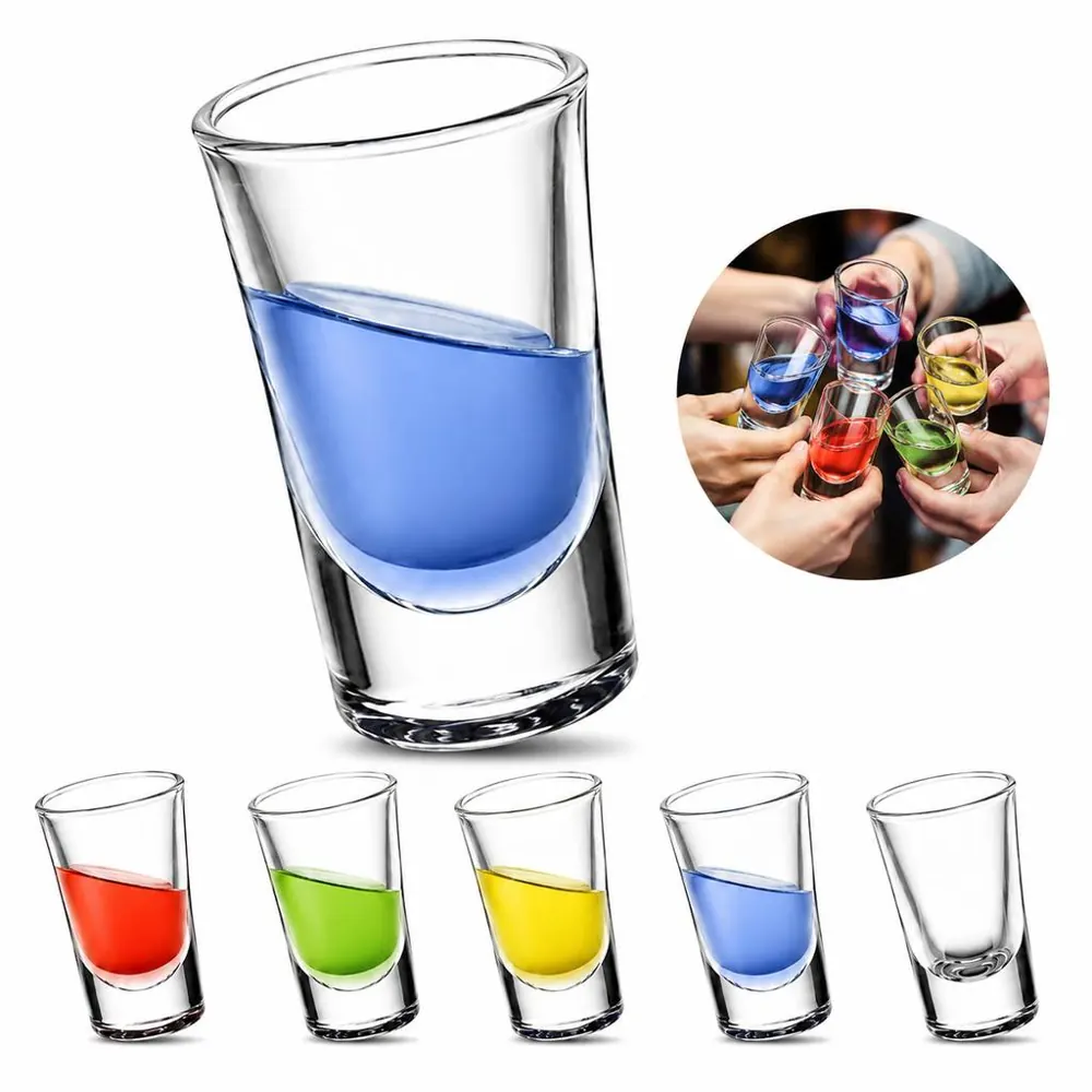 Crystal Shot Glass for Wine and Spirits, Compact Durable 2