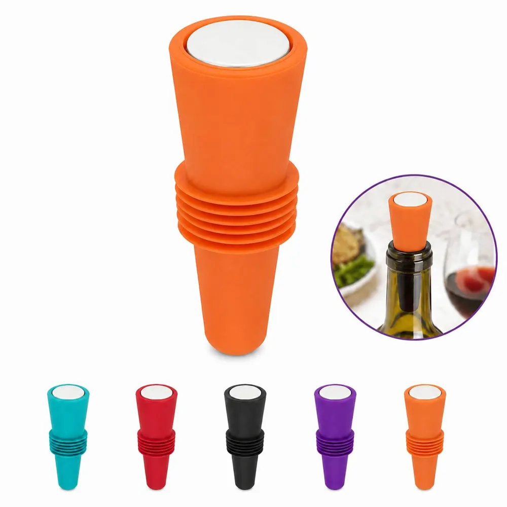 Airtight Food-Grade Silicone Wine Bottle Sealer 2