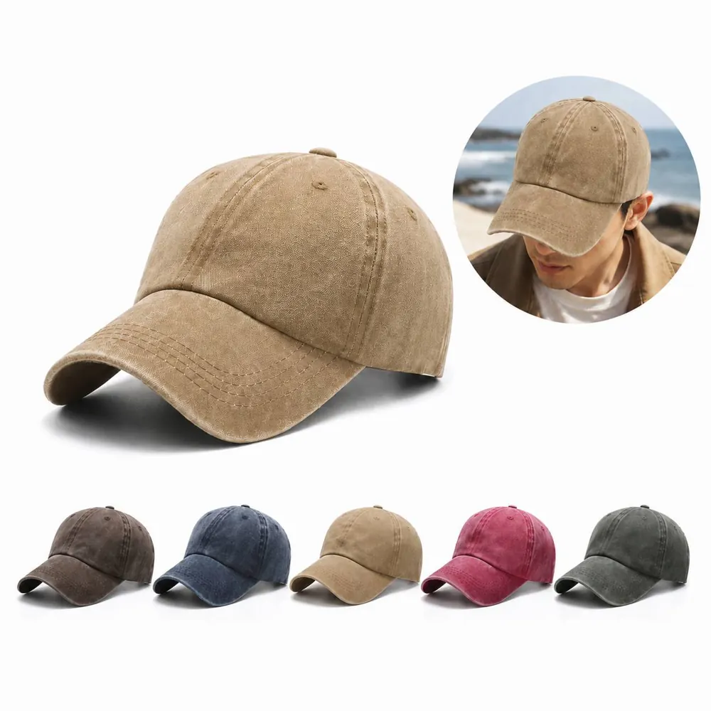 Adjustable Snapback Vintage Cotton Baseball Cap for Unisex 2