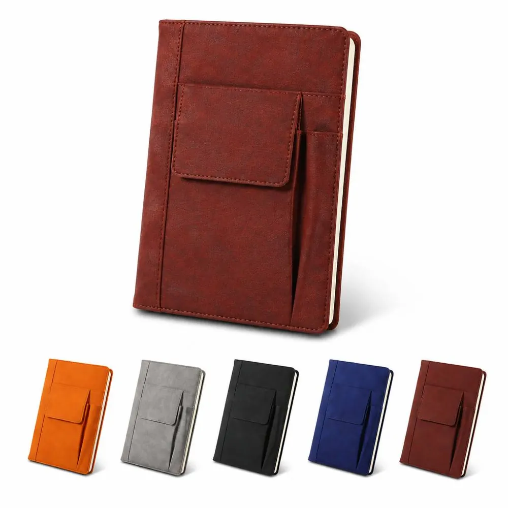 Durable Refillable Leather Notebook for Writing 2