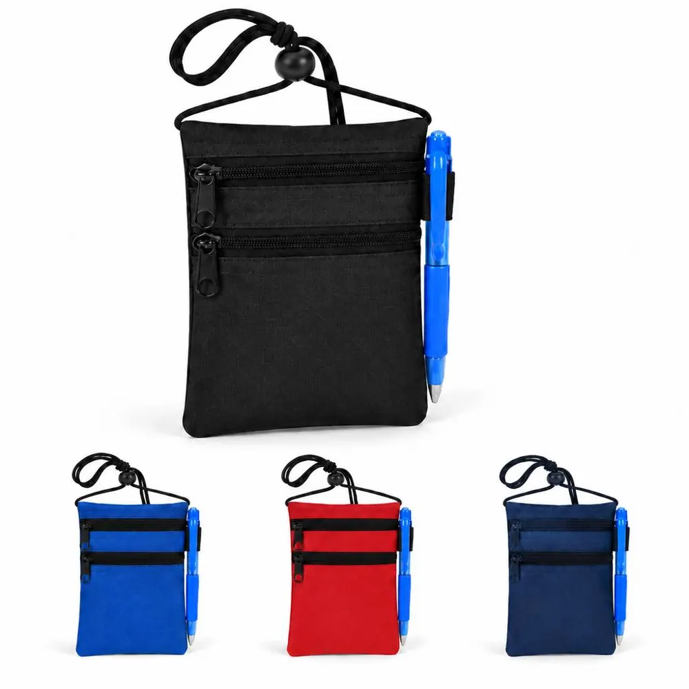Versatile Neck Pouch with Adjustable Strap for Travel 2