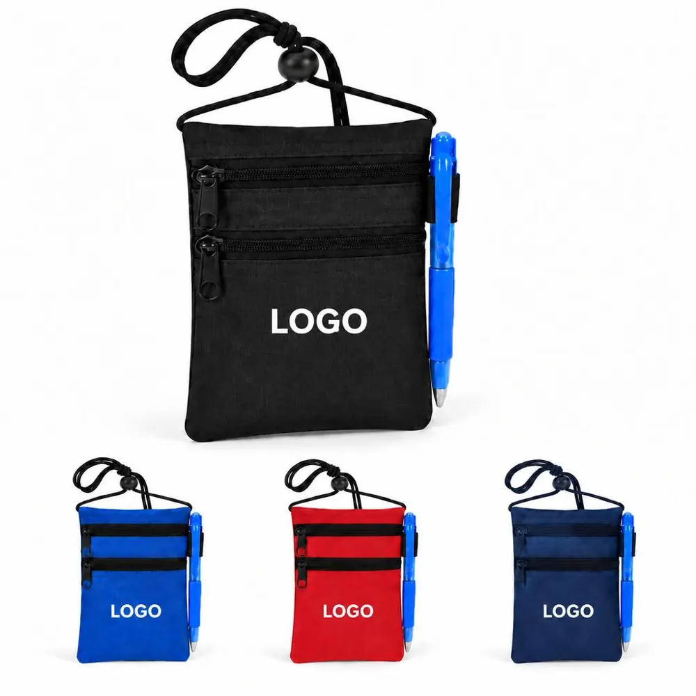 Versatile Neck Pouch with Adjustable Strap for Travel