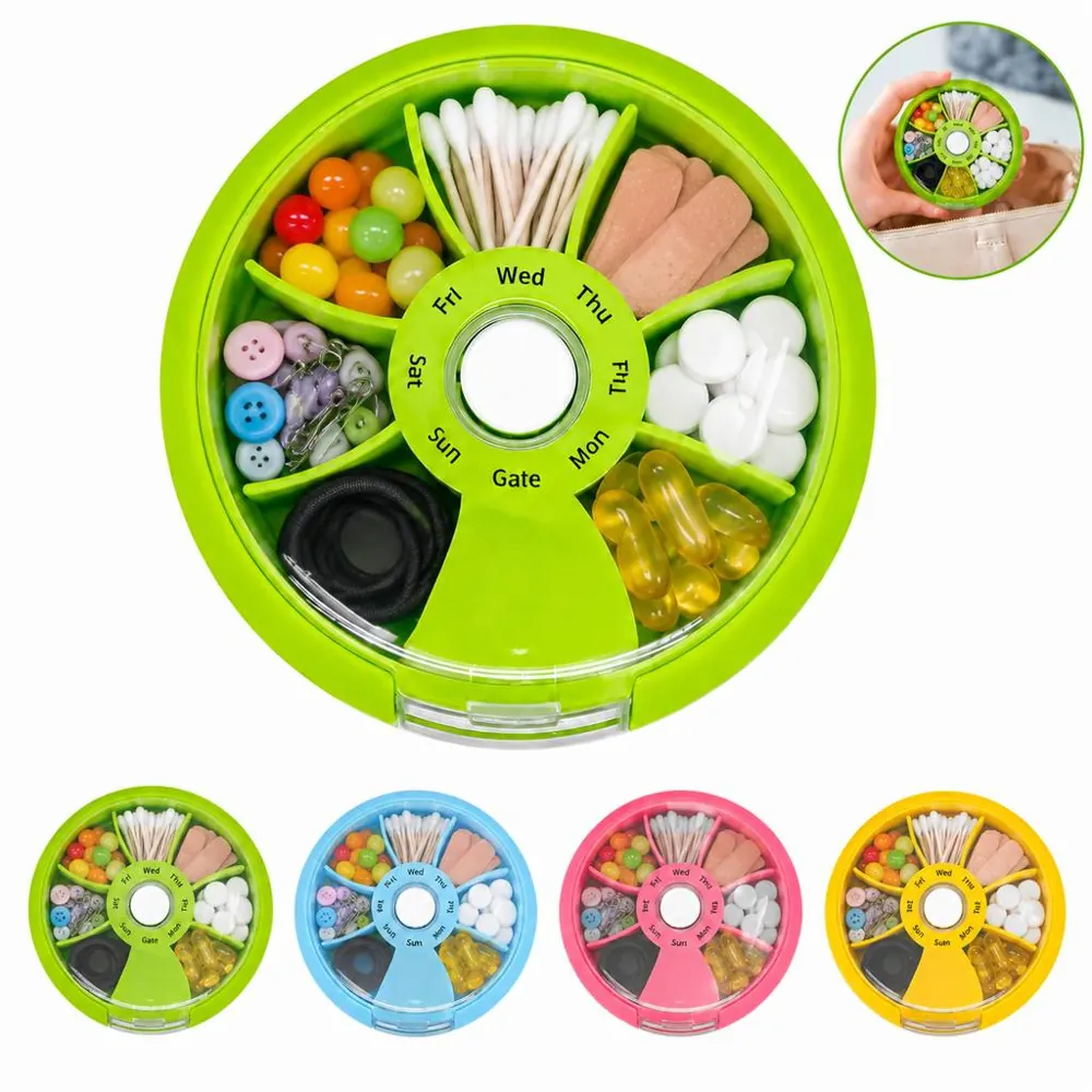 7-Day Travel Pill Organizer with Separate Compartments 2