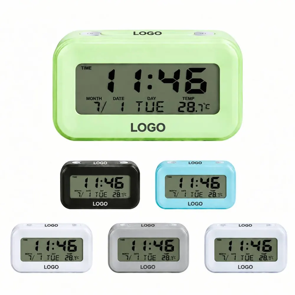 Multifunction Digital Clock with Alarm, Date & Temperature