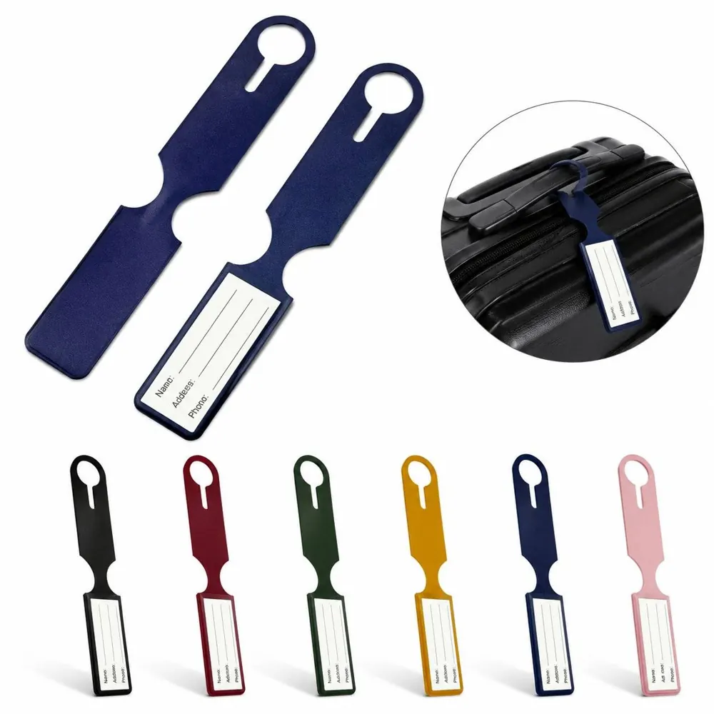 Traveler Bag Identifier with Secure Loop and Clear Window 2