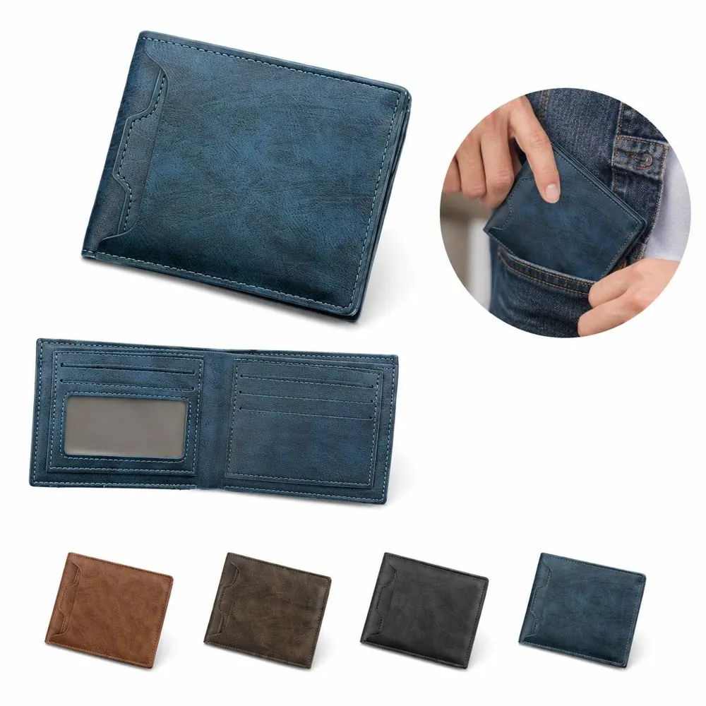Men's Compact Bifold Wallet with RFID and Coin Pocket 2