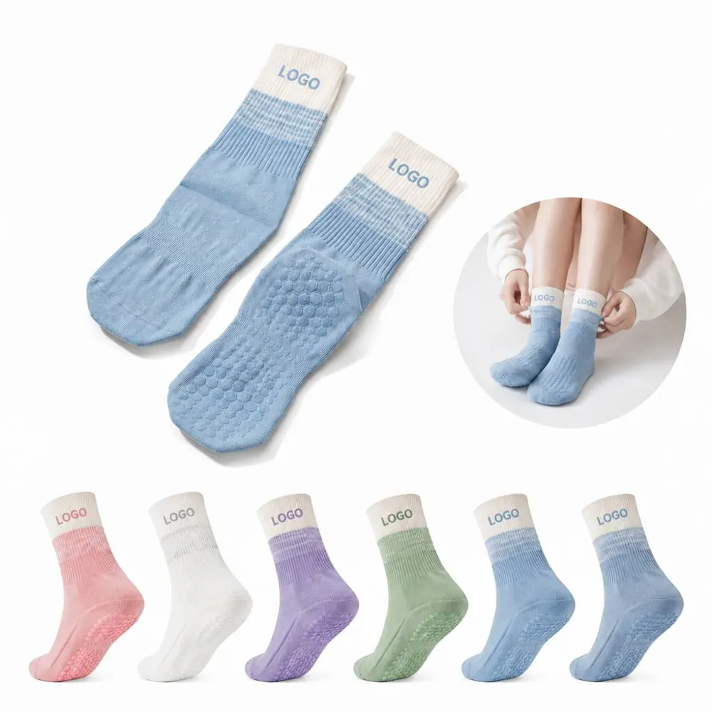 Non-Slip Silicone Grip Yoga Socks for Home Workouts