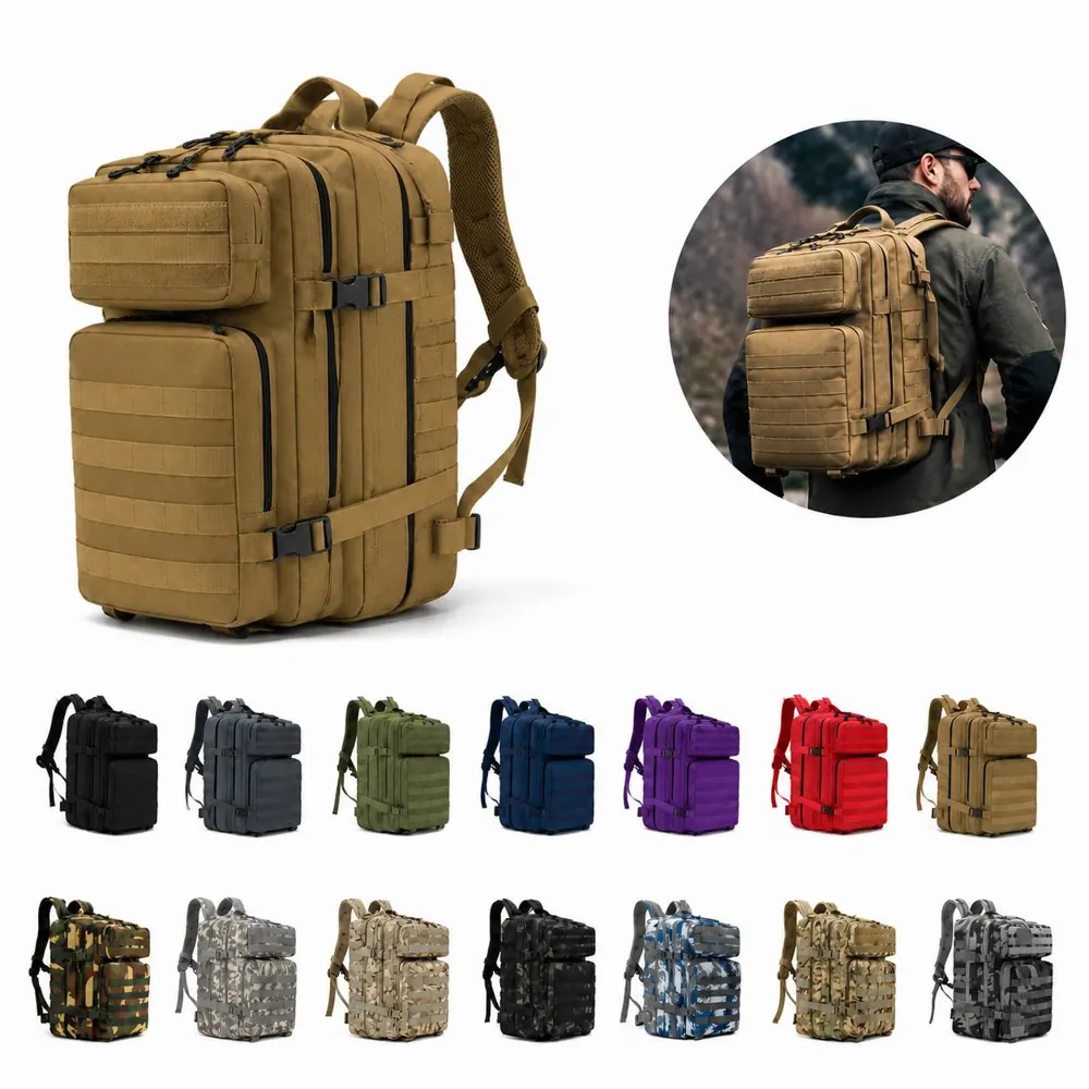 Large Water-Resistant Military Tactical Daypack for Outdoor 2