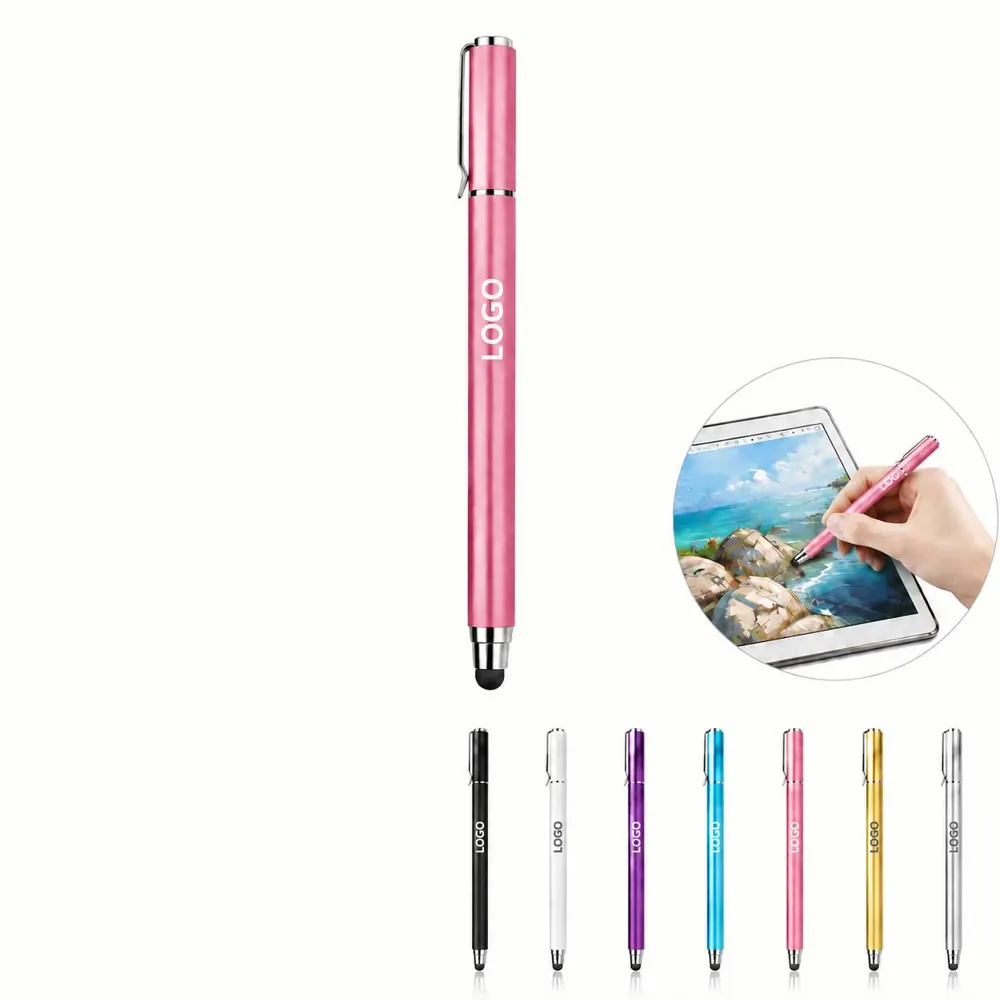 2-in-1 Fiber Tip Stylus Pen for Writing and Touchscreen