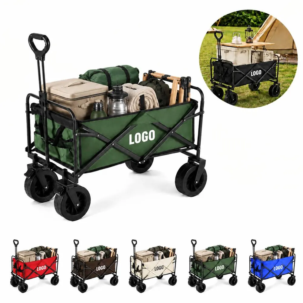 Collapsible 440lbs Utility Wagon for Camping and Garden