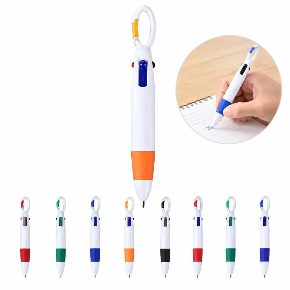 4-in-1 Multi Color Pen with Mountaineering Buckle 2