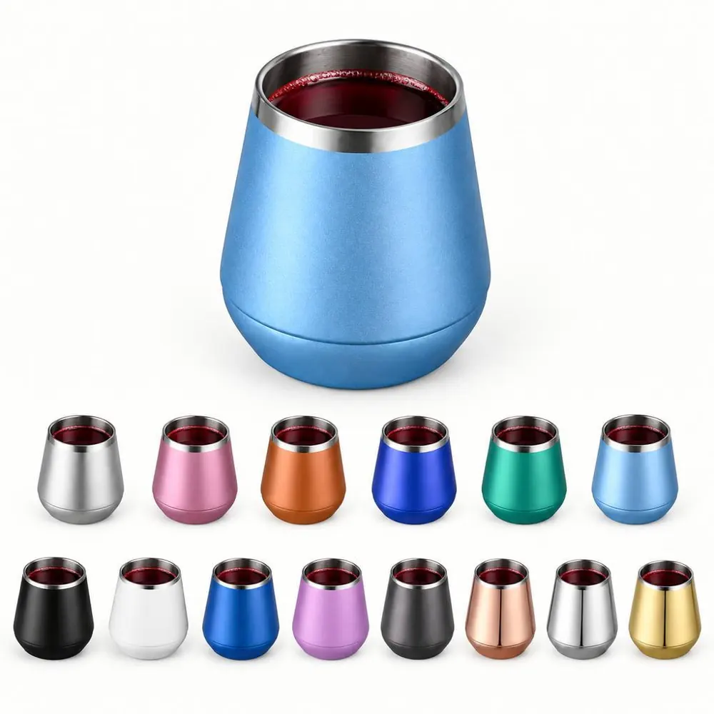 10 oz Stainless Steel Vacuum Insulated Wine Cup 2