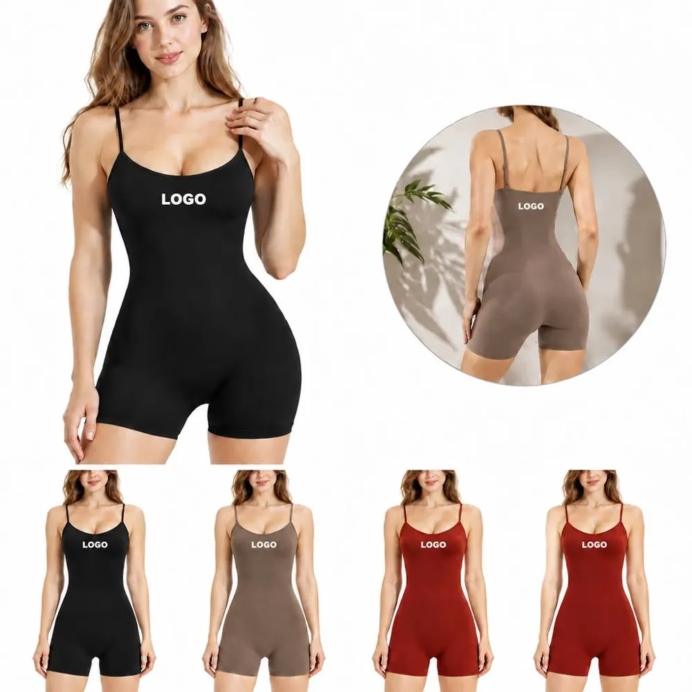 Seamless One-Piece Yoga Jumpsuit for Fitness and Training