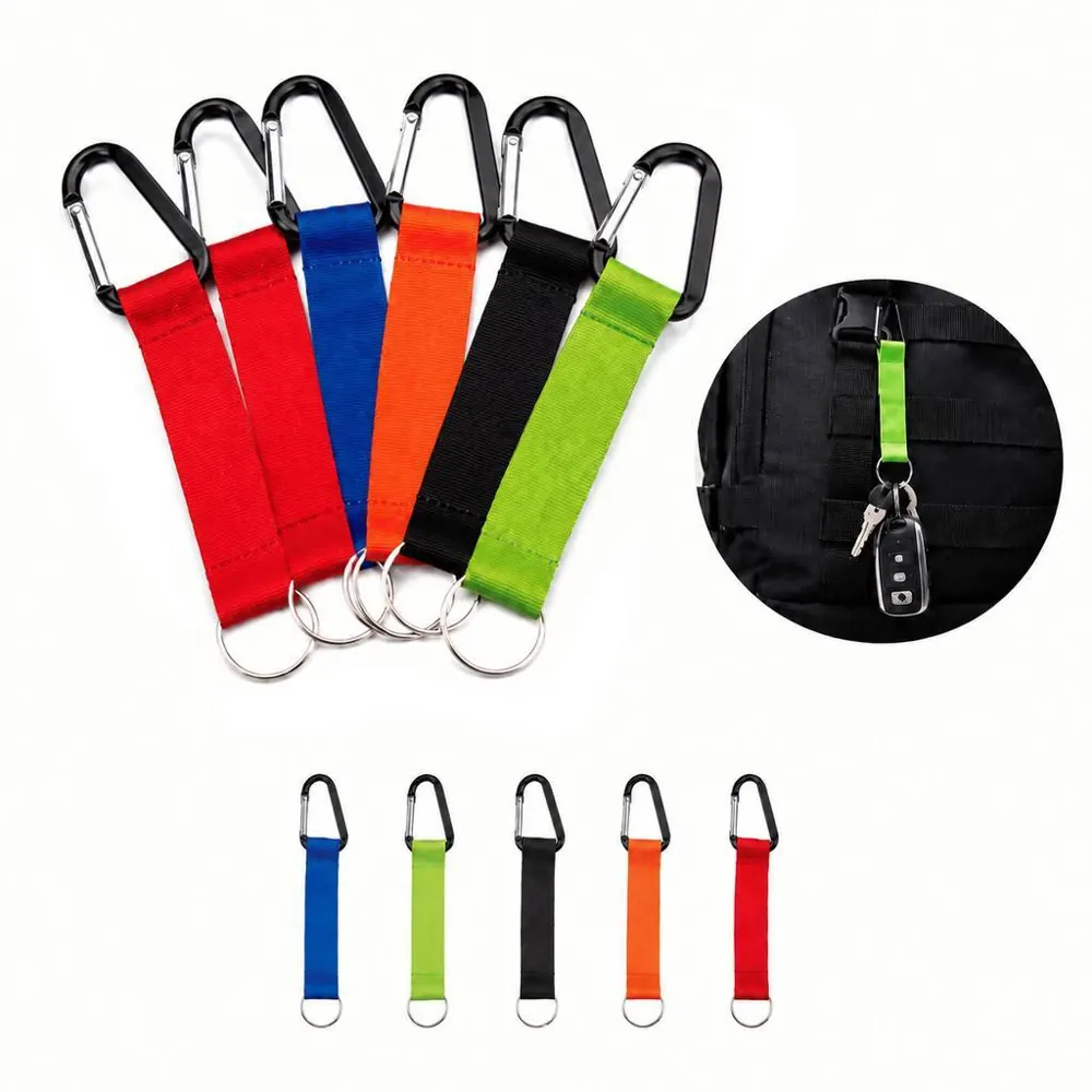 Compact Nylon Pocket Lanyard with Clip for Keys and Badges 2