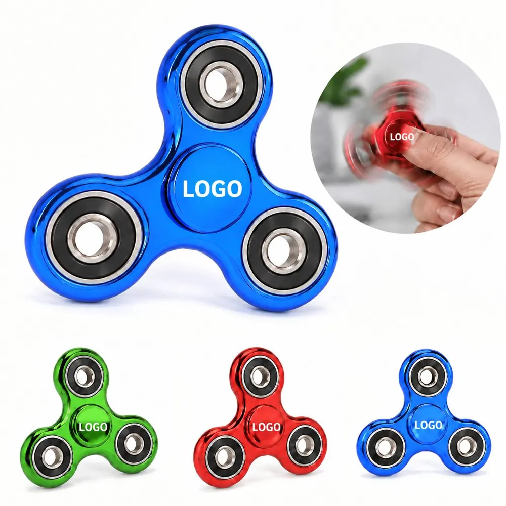 Metal-Plated Handheld Fidget Spinner for Focus and Stress