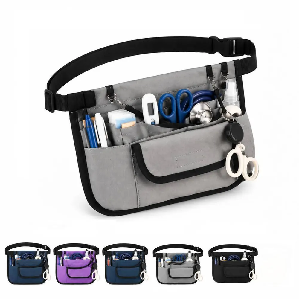 Medical Waist Belt Bag with Multi Pockets for Nurses 2