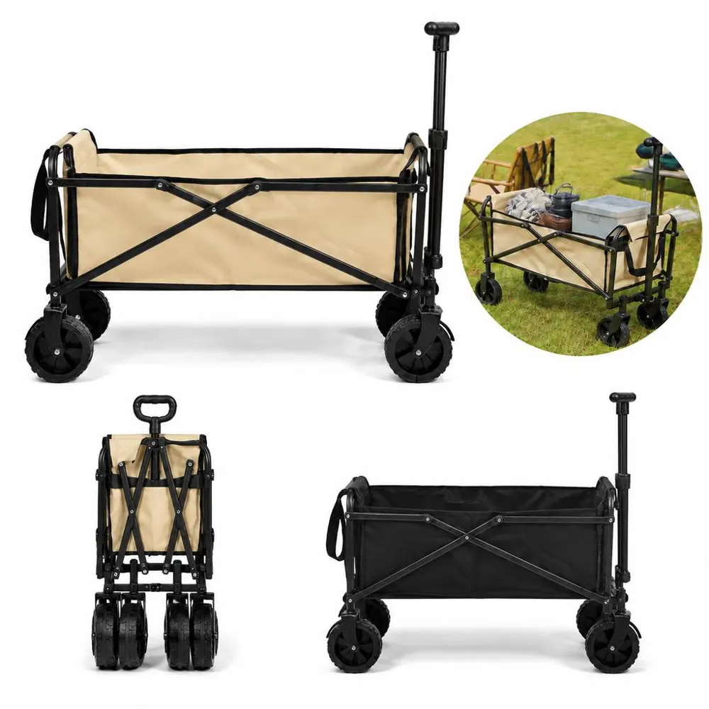 Collapsible Utility Cart with All-Terrain Wheels 2