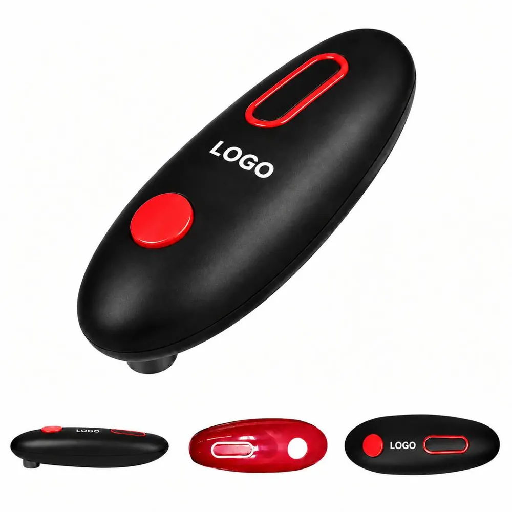 Automatic Bottle & Can Opener with Push-Button Control