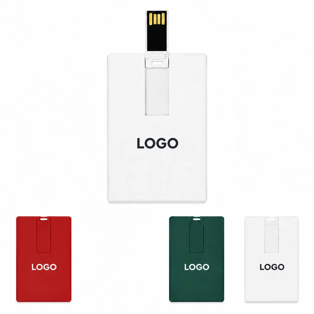 Credit Card Shaped USB Flash Drive Wallet-Sized Storage