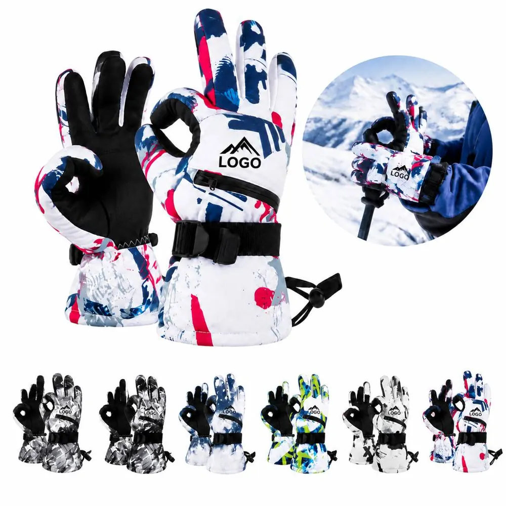 Winter Snow Gloves with Insulated Thermal Lining