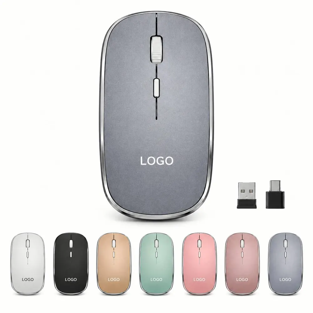 Dual Mode Silent Wireless Mouse with 2.4G and Bluetooth