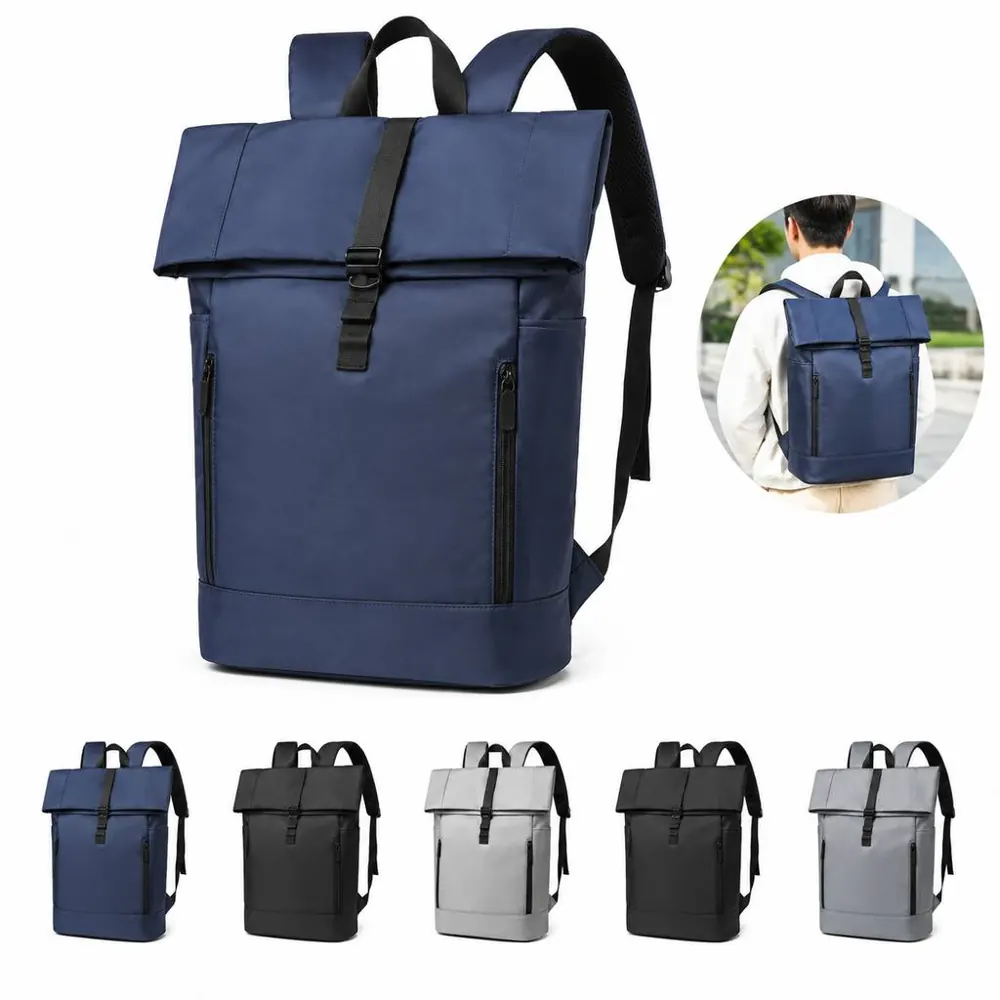 Water-Resistant Rolltop Backpack for Commuters 2