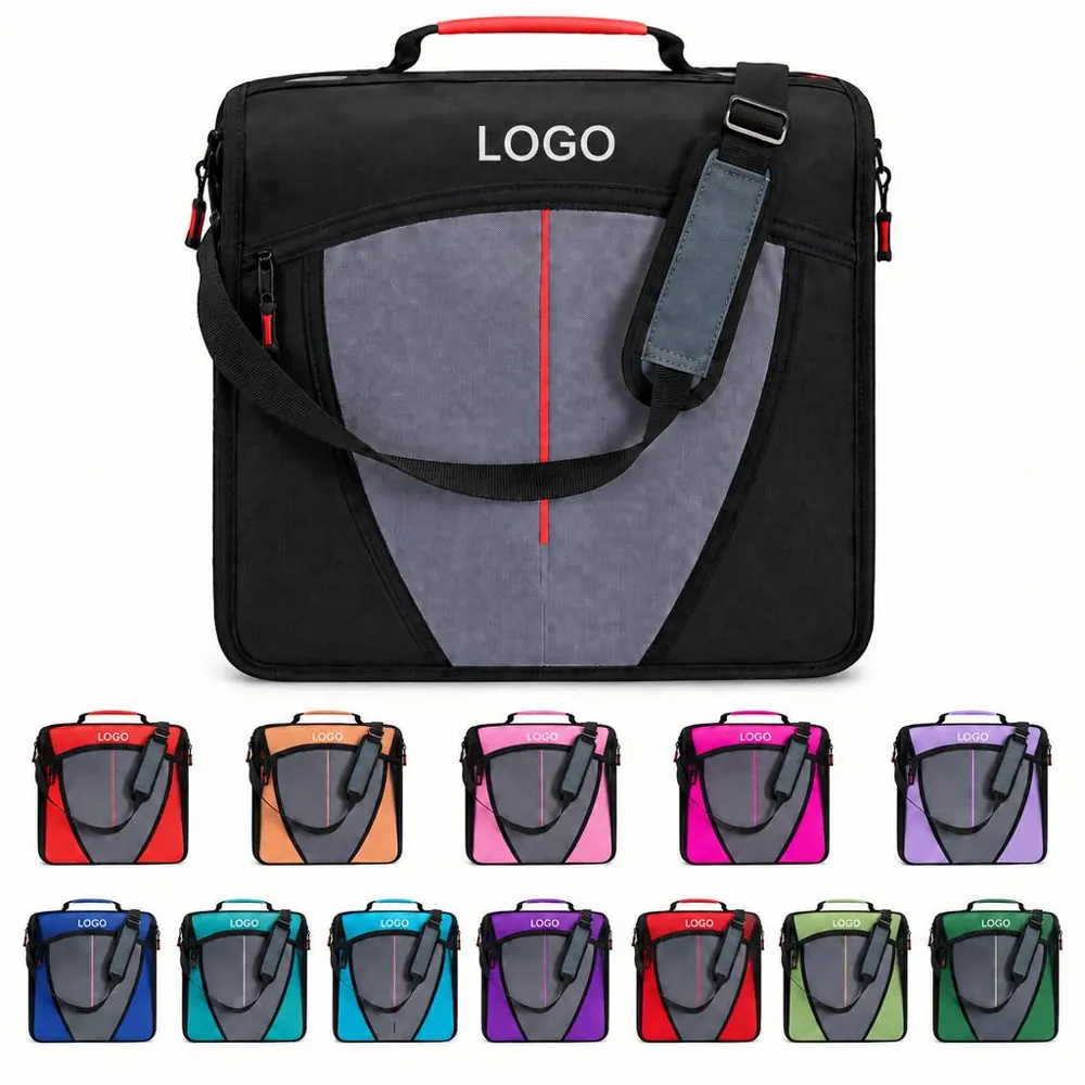 Portable Zipper Binder with Durable Closure and Pockets