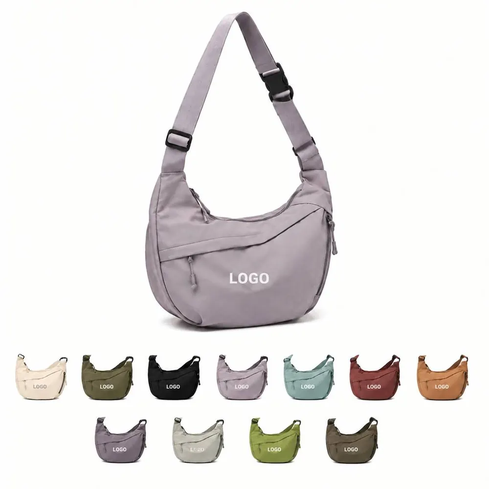 Water-Resistant Nylon Crossbody Shoulder Bag for Daily Use