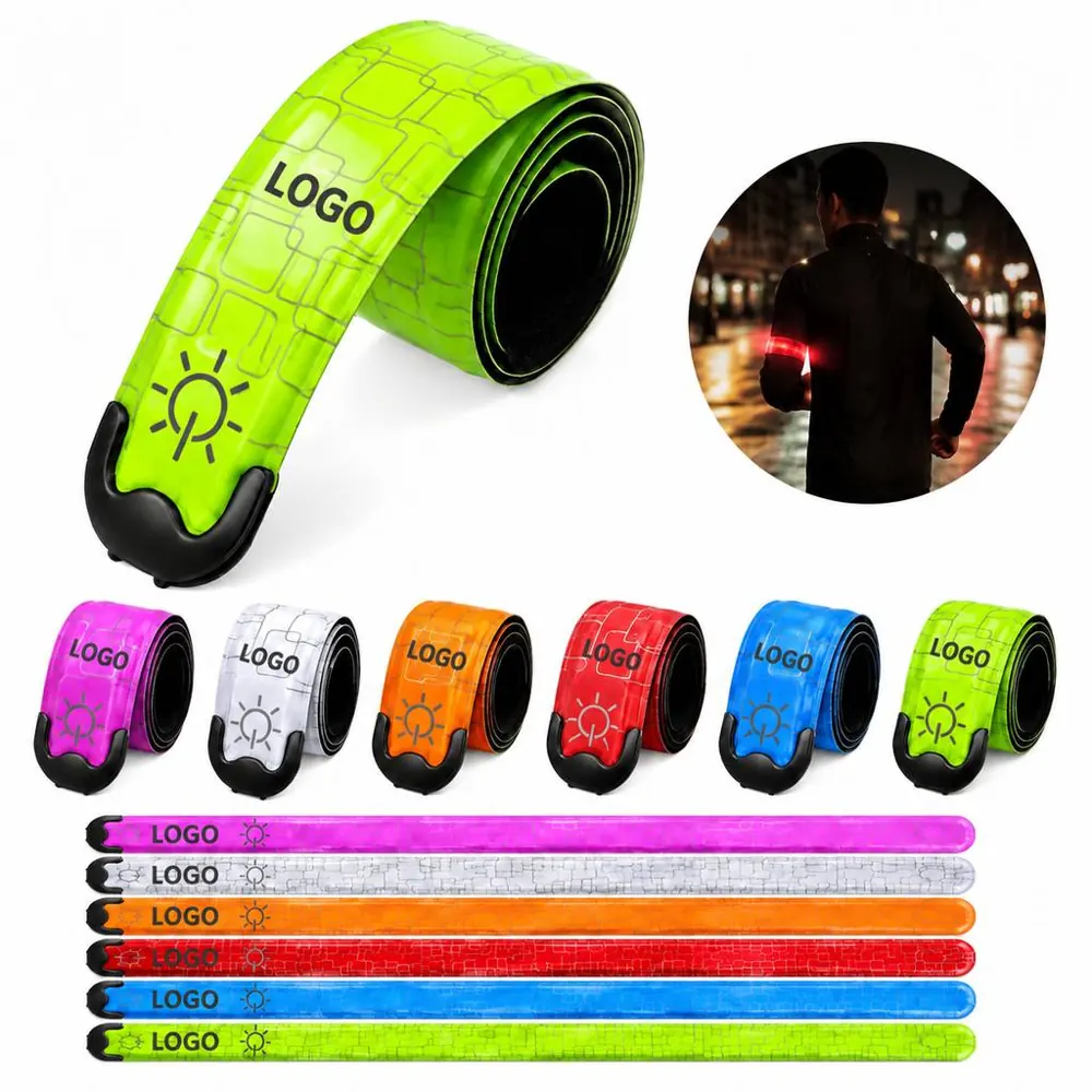 Rechargeable LED Slap Bracelet for Night Activities
