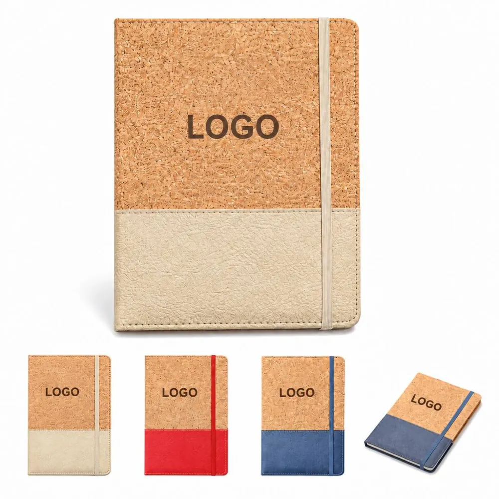 A5 Cork Texture PU Leather Notebook for Writing