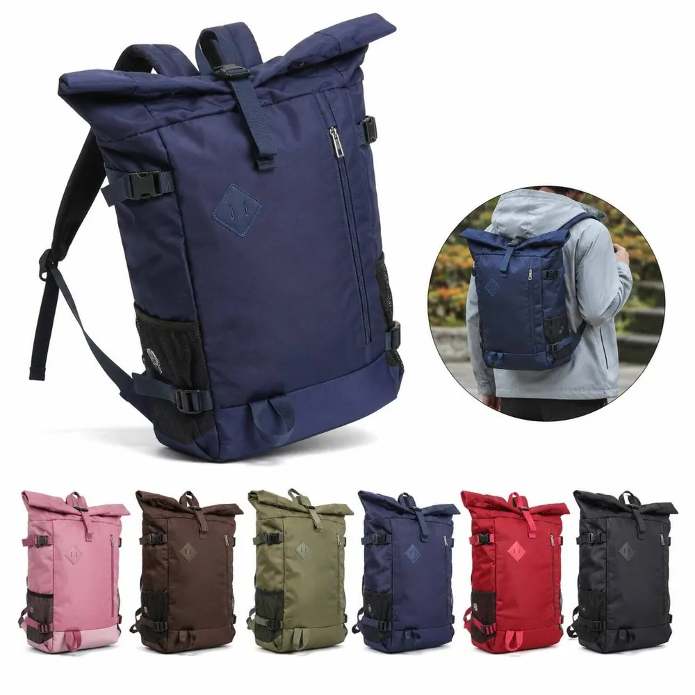 Water-Resistant Rolltop Daypack for Outdoor Travel 2