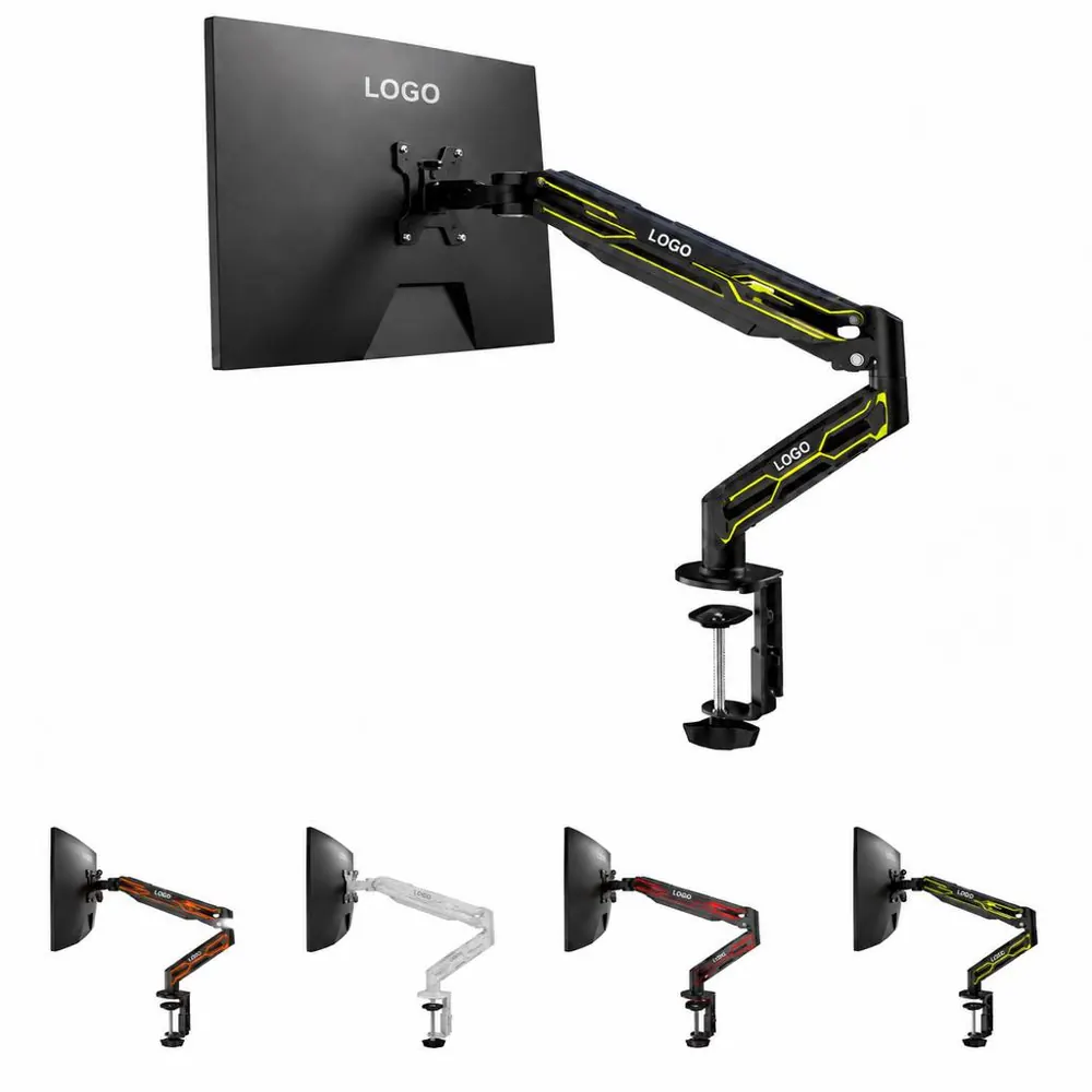 Single Monitor Stand with Height and Tilt Adjustment